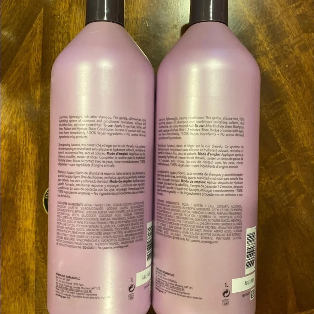Pureology Hydrate Sheer Shampoo Conditioner 33.8